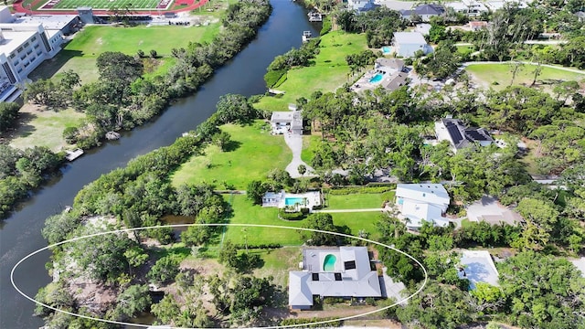 4771 Riverwood Cir, Sarasota, FL 34231 - bird's eye view of a nearby body of water