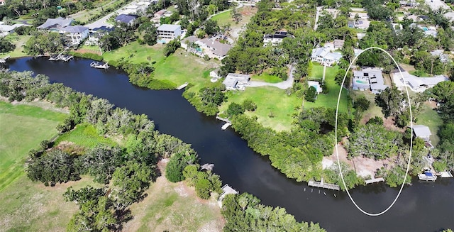 4771 Riverwood Cir, Sarasota, FL 34231 - aerial overview of property's location with a large body of water