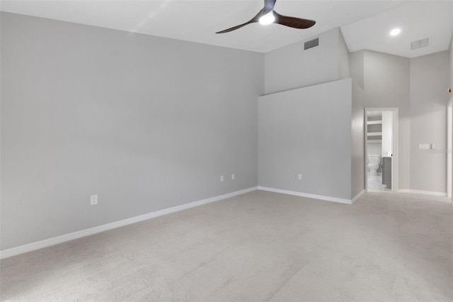 4473 Diamond Cir S, Sarasota, FL 34233 - carpeted spare room featuring ceiling fan and baseboards