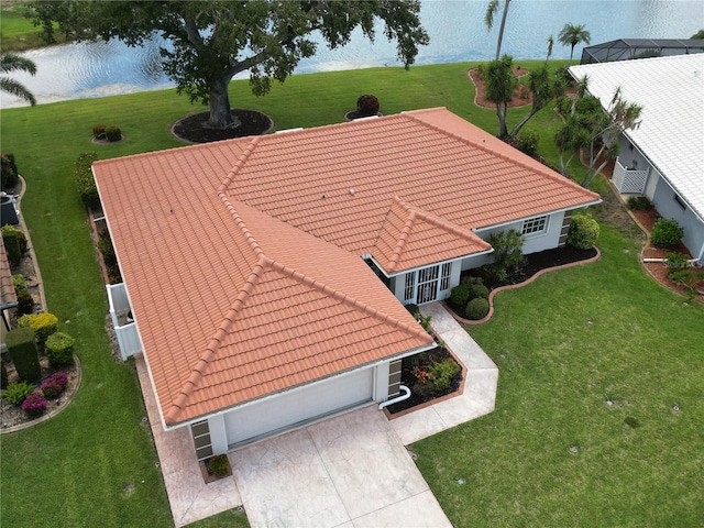 1654 Waxwing Ct, Venice, FL 34293 - view from above of property featuring a nearby body of water