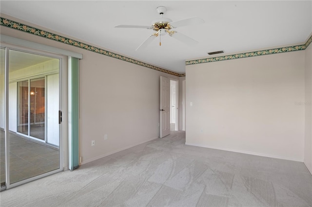 1654 Waxwing Ct, Venice, FL 34293 - carpeted empty room featuring ceiling fan and baseboards