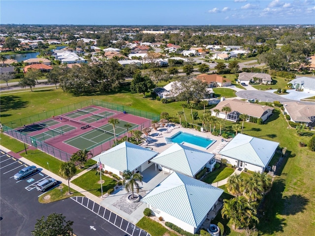 1654 Waxwing Ct, Venice, FL 34293 - drone / aerial view of a pool