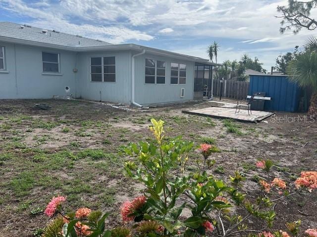 8409 43rd Ave W, Bradenton, FL 34209 - rear view of house with a patio area