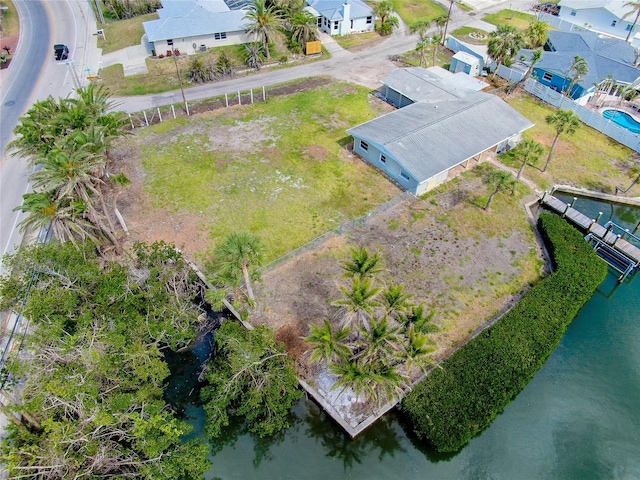 104 Pops Ln, Nokomis, FL 34275 - aerial view of residential area with a large body of water