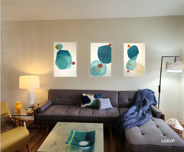 2124 N Tamiami Trl Unit 108, Sarasota, FL 34234 - living room featuring wood finished floors