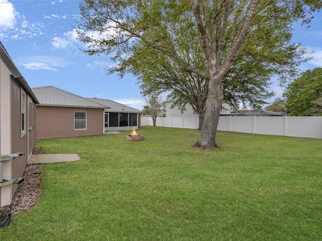 27 Sea Shark Path, Palm Coast, FL 32164 - view of yard with a sunroom