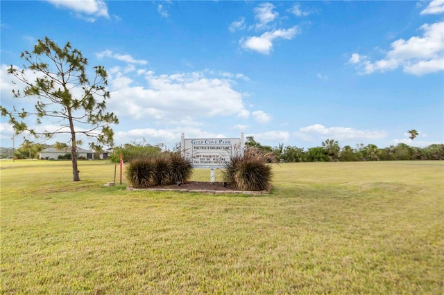 5403 Fleming St, Port Charlotte, FL 33981 - community / neighborhood sign featuring a yard