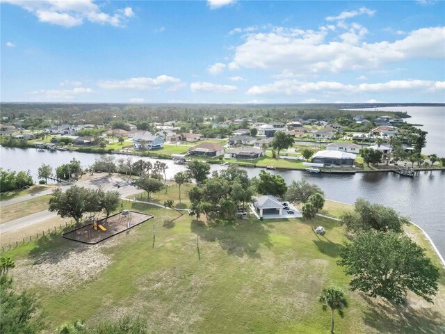 5403 Fleming St, Port Charlotte, FL 33981 - aerial view of residential area featuring a large body of water