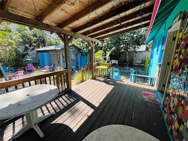 1019 10th Ave W, Bradenton, FL 34205 - deck with outdoor dining space