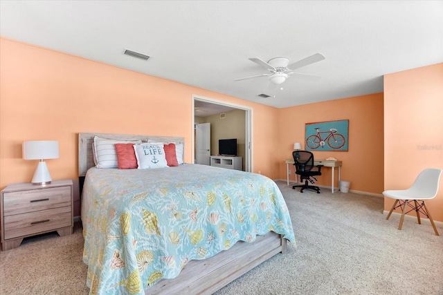 1723 Laramie St, Sarasota, FL 34231 - carpeted bedroom featuring baseboards and ceiling fan