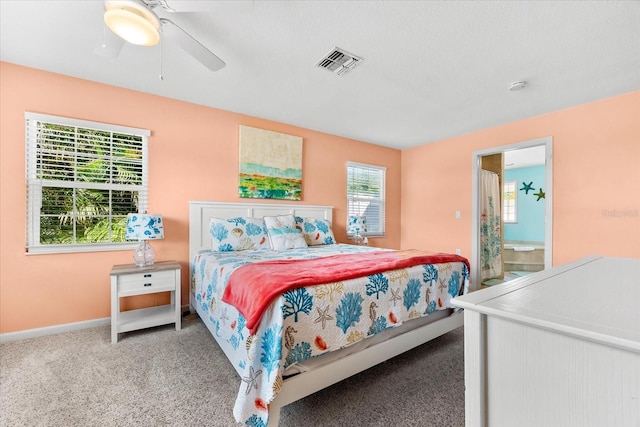 1723 Laramie St, Sarasota, FL 34231 - bedroom with carpet floors, baseboards, and a ceiling fan