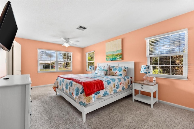 1723 Laramie St, Sarasota, FL 34231 - bedroom featuring carpet floors, baseboards, and ceiling fan
