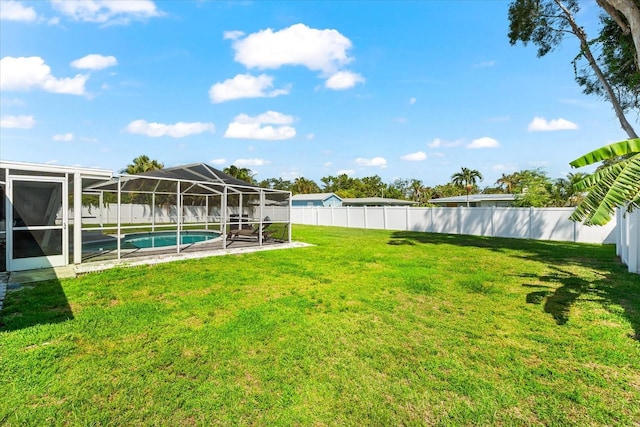 1723 Laramie St, Sarasota, FL 34231 - view of yard with glass enclosure