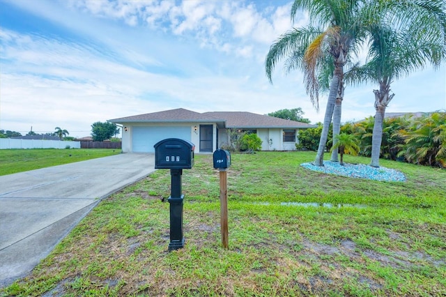 408 Fletcher St, Port Charlotte, FL 33954 - ranch-style home featuring an attached garage and concrete driveway
