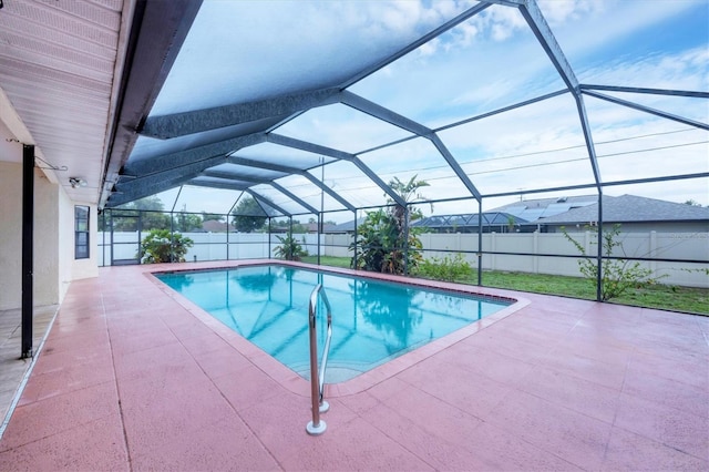 408 Fletcher St, Port Charlotte, FL 33954 - view of pool with a patio and a lanai