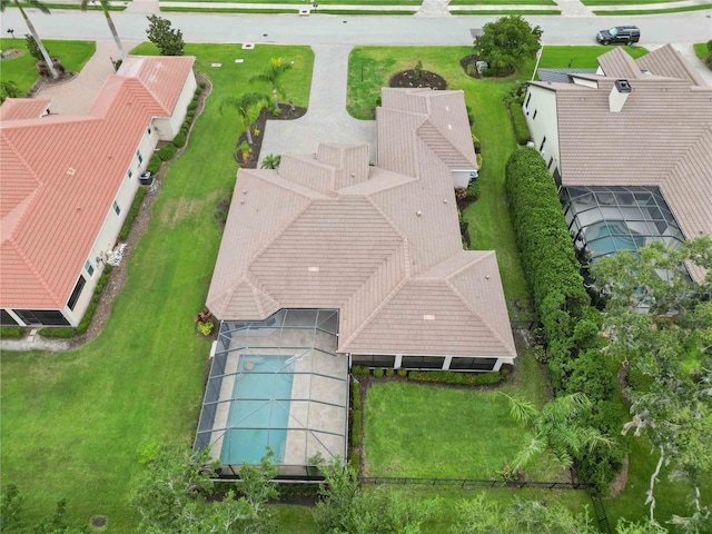 1015 143rd St NE, Bradenton, FL 34212 - aerial view of property and surrounding area featuring a pool area