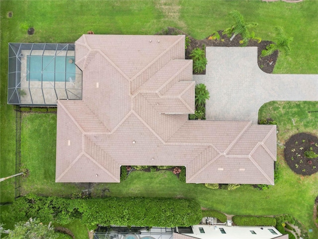 1015 143rd St NE, Bradenton, FL 34212 - drone / aerial view of a pool