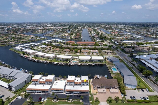 4210 SE 20th Pl Unit A8, Cape Coral, FL 33904 - aerial view of residential area with a large body of water