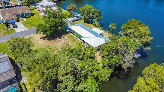 3861 N Ringdove Pt, Crystal River, FL 34428 - aerial perspective of suburban area featuring a large body of water