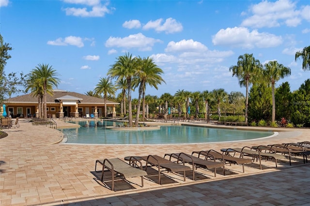 5240 Bentgrass Way, Bradenton, FL 34211 - community pool featuring a patio