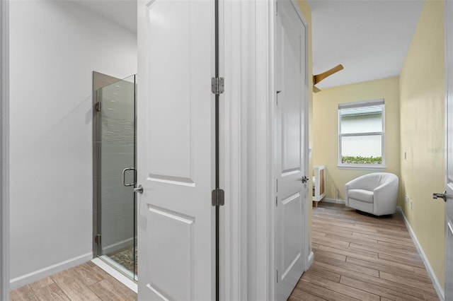 5240 Bentgrass Way, Bradenton, FL 34211 - hall featuring wood finished floors and baseboards