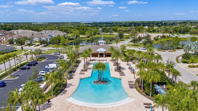 5240 Bentgrass Way, Bradenton, FL 34211 - aerial view of a pool and a nearby body of water
