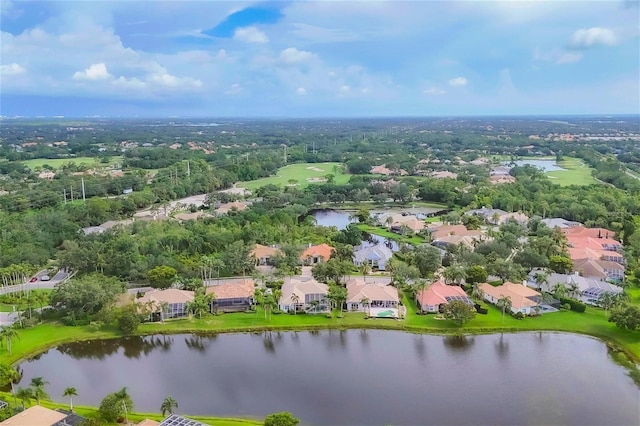 7214 Marlow Pl, University Park, FL 34201 - aerial perspective of suburban area with a large body of water