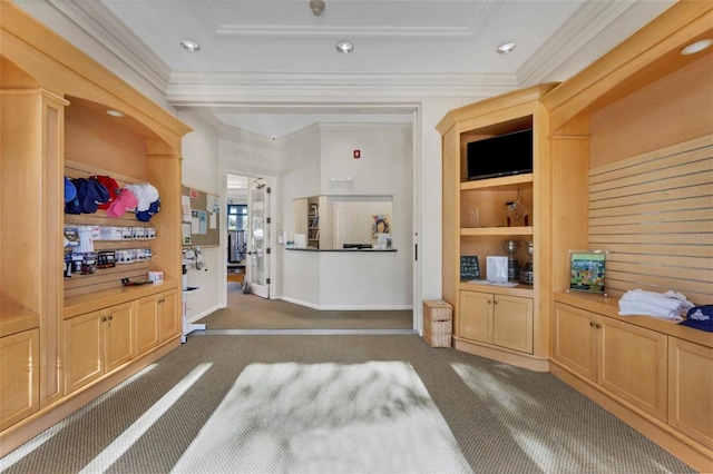 7214 Marlow Pl, University Park, FL 34201 - interior space featuring crown molding and recessed lighting