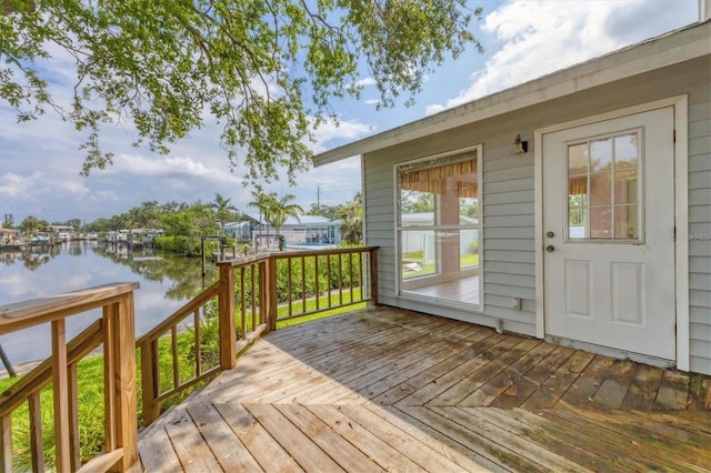2002 8th St W, Palmetto, FL 34221 - deck with a water view