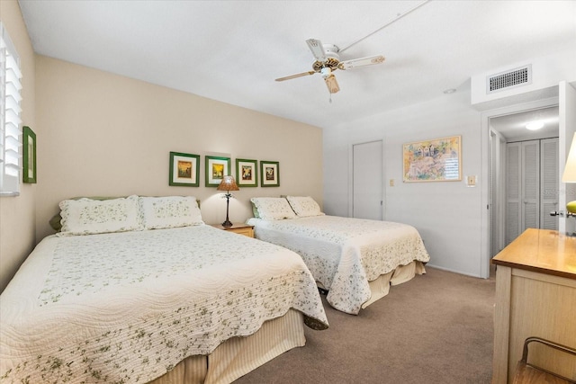 5600 Beach Way Dr Unit 201, Sarasota, FL 34242 - carpeted bedroom featuring ceiling fan
