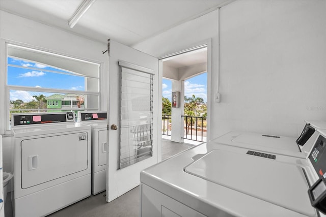 5600 Beach Way Dr Unit 201, Sarasota, FL 34242 - community laundry featuring washing machine and dryer