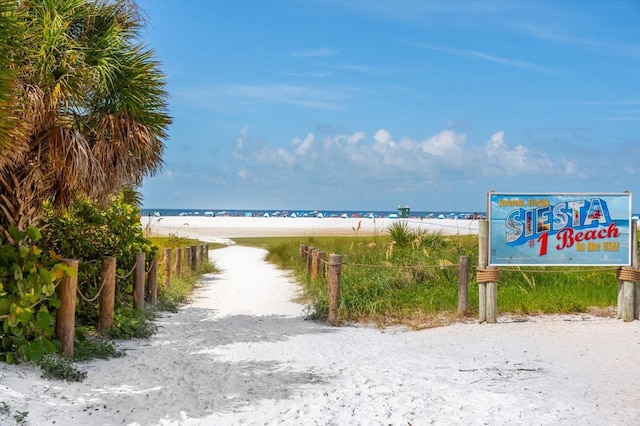 5600 Beach Way Dr Unit 201, Sarasota, FL 34242 - water view with local beach