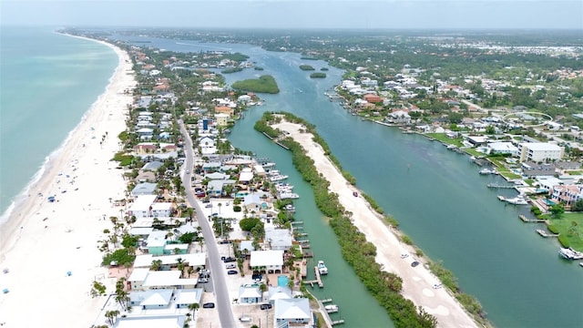 404 Bayshore Rd, Nokomis, FL 34275 - aerial view of residential area with expansive beach
