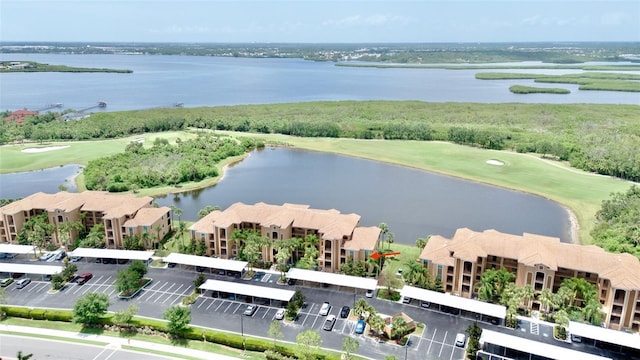 6515 Grand Estuary Trl Unit 208, Bradenton, FL 34212 - aerial view of a nearby body of water and a golf club