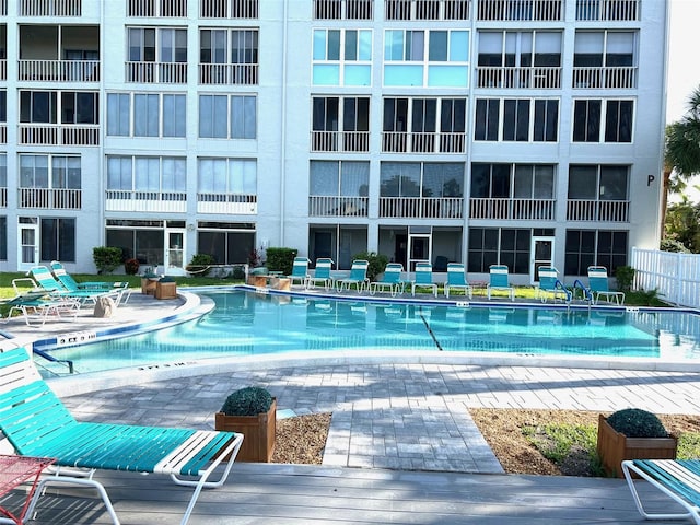 3272 Lake Bayshore Dr Unit 515, Bradenton, FL 34205 - community pool with a patio area