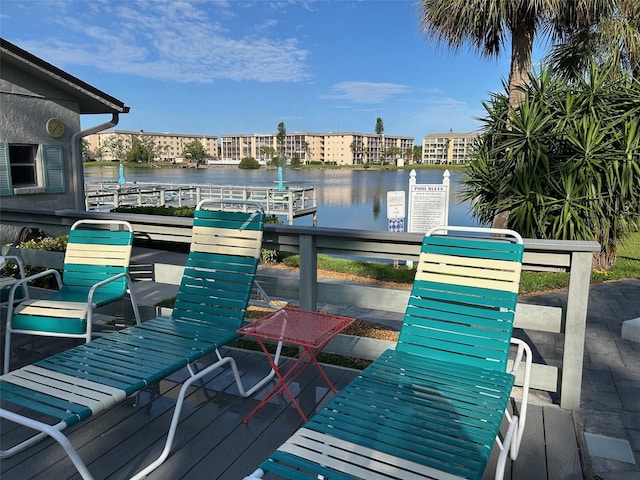 3272 Lake Bayshore Dr Unit 515, Bradenton, FL 34205 - dock featuring a water view