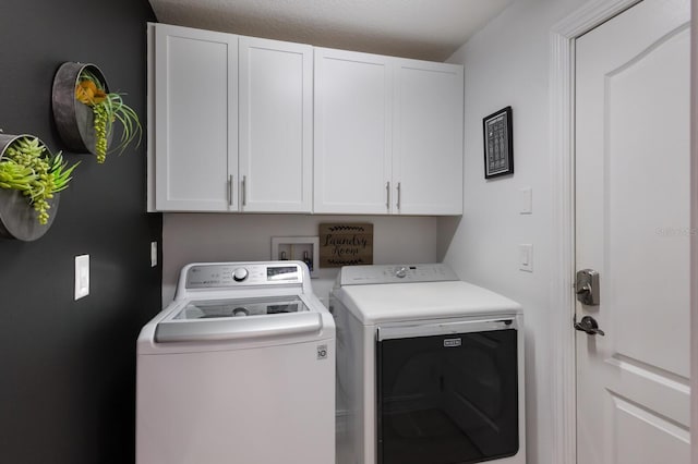 12015 Forest Park Cir, Bradenton, FL 34211 - laundry area featuring washing machine and clothes dryer and cabinet space