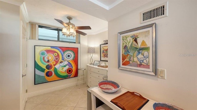 988 Blvd Of The Arts Unit 1016, Sarasota, FL 34236 - corridor featuring light tile patterned flooring and baseboards