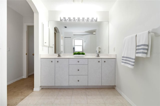 2199 Palm Ct, North Port, FL 34287 - full bath featuring double vanity and baseboards