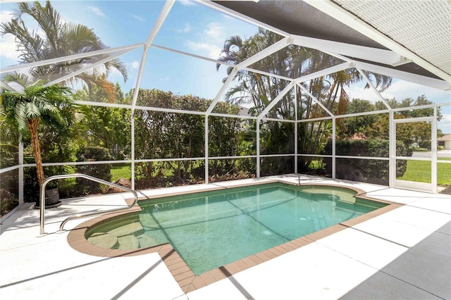 2199 Palm Ct, North Port, FL 34287 - swimming pool featuring a patio area and a lanai