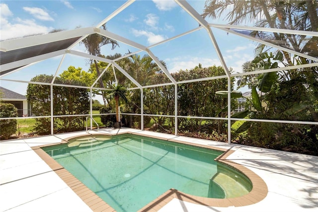 2199 Palm Ct, North Port, FL 34287 - outdoor pool featuring a patio and a lanai