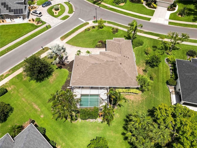 2199 Palm Ct, North Port, FL 34287 - aerial view of residential area featuring a pool