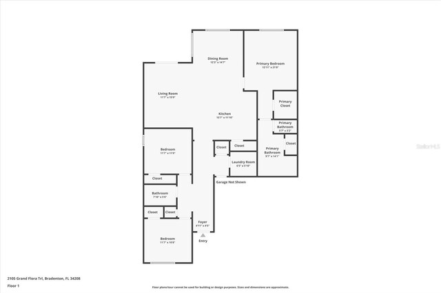 2105 Grand Flora Trl, Bradenton, FL 34208 - room layout