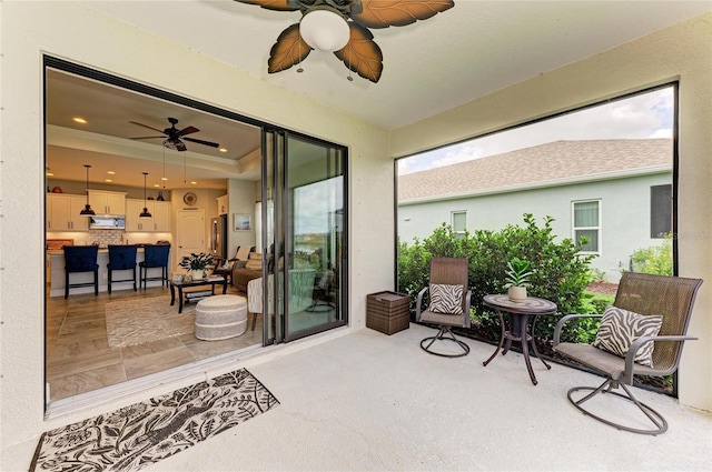4625 Canoe Creek Ave, Parrish, FL 34219 - sunroom with a ceiling fan