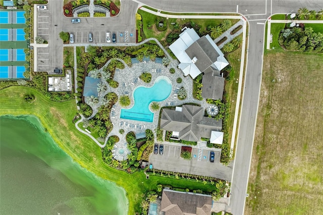 4625 Canoe Creek Ave, Parrish, FL 34219 - aerial view of property and surrounding area with a pool area
