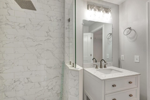 5192 Cedar Hammock Ln, Sarasota, FL 34232 - full bathroom featuring a tile shower and vanity