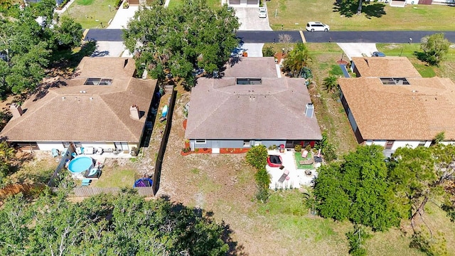 5192 Cedar Hammock Ln, Sarasota, FL 34232 - aerial view of property and surrounding area featuring a pool area and nearby suburban area