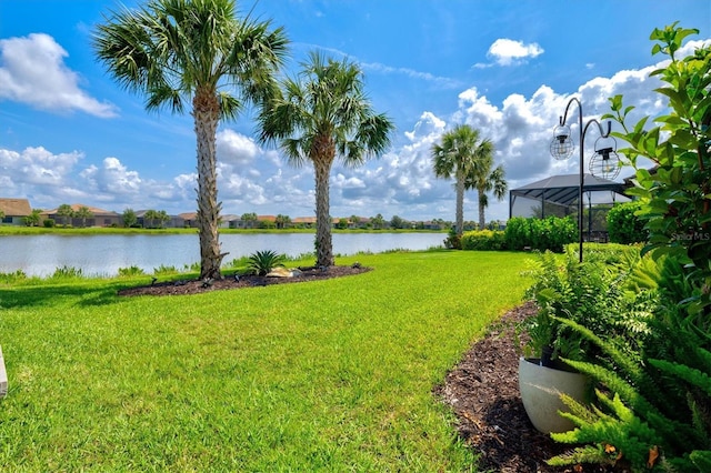 5740 Eagle Creek Rd, Sarasota, FL 34238 - view of grassy yard featuring a water view