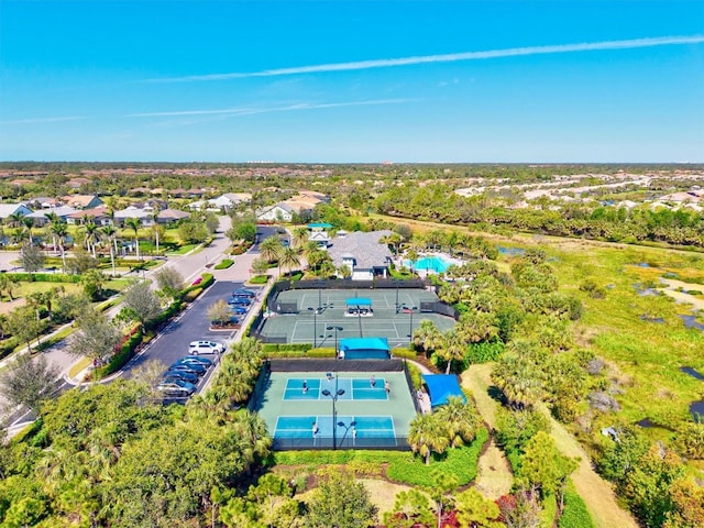 5740 Eagle Creek Rd, Sarasota, FL 34238 - aerial perspective of suburban area with a pool area