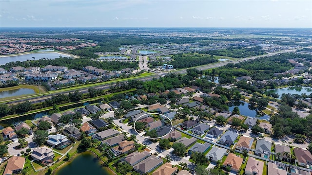6213 Willet Ct, Lakewood Ranch, FL 34202 - aerial view of property and surrounding area featuring nearby suburban area and a large body of water